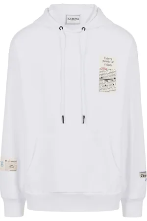 Iceberg Heren, Sweatshirts & Hoodies, Wit, Maat: XL Katoen