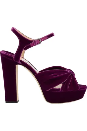 Jimmy Choo Dames, Schoenen, Paars, Maat: 41 EU Velours