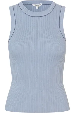mbyM Dames, Tops, Blauw, Maat: S Viscose