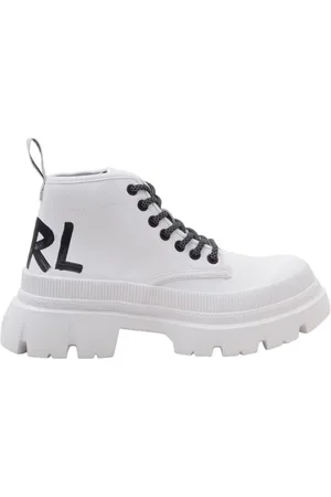 Karl Lagerfeld Dames, Schoenen, Wit, Maat: 39 EU Leer