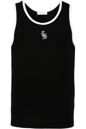 Ernest W. Baker Heren, Tops, Zwart, Maat: XL Katoen