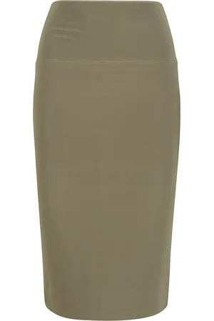 Norma Kamali Dames, Rokken, Groen, Maat: XS Spandex