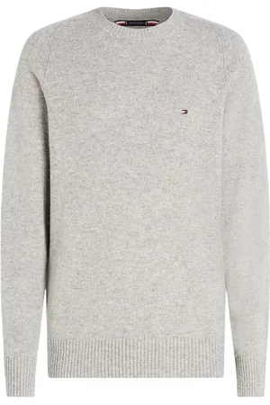 Tommy Hilfiger Heren, Truien, Grijs, Maat: L Wol