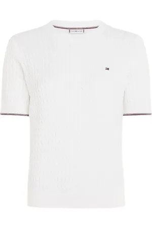 Tommy Hilfiger Dames, Truien, Wit, Maat: S Katoen