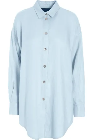 Bitte Kai Rand Dames, Blouses & Shirts, Blauw, Maat: S Linnen