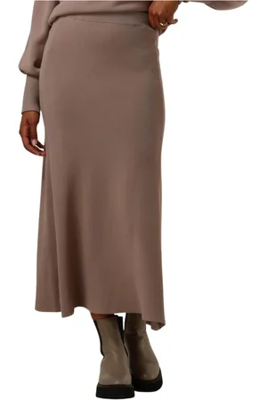 Y.A.S Dames, Rokken, Bruin, Maat: XS Viscose