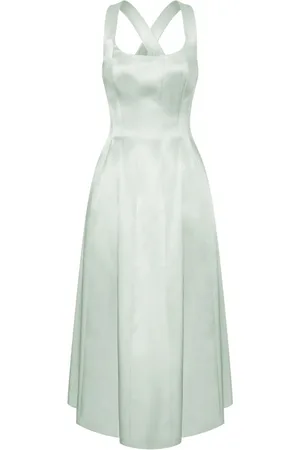 Serafini Dames, Jurken, Groen, Maat: S Leer
