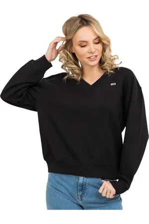 Tommy Hilfiger Dames, Sweatshirts & Hoodies, Zwart, Maat: XS Katoen