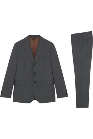 Brooks Brothers Heren, Pakken, Grijs, Maat: 5XL Wol