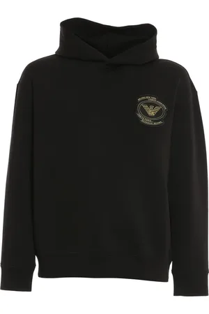 Emporio Armani Heren, Sweatshirts & Hoodies, Zwart, Maat: XL Katoen
