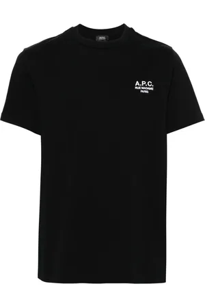 A.P.C. Heren, Tops, Zwart, Maat: L Katoen