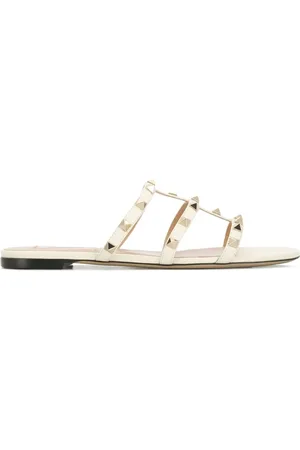 VALENTINO GARAVANI Dames, Schoenen, Wit, Maat: 37 1/2 EU Leer