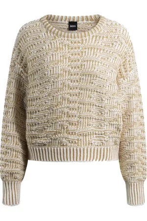 HUGO BOSS Dames, Truien, Wit, Maat: M Katoen