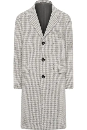 Kiton Heren, Mantels, Grijs, Maat: S Kasjmier