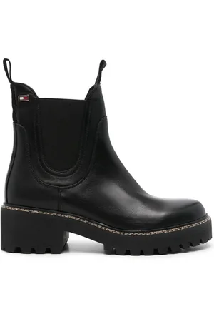 Tommy Hilfiger Dames, Schoenen, Zwart, Maat: 38 EU Leer