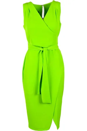 ACCESS FASHION Dames, Jurken, Groen, Maat: L Poliester