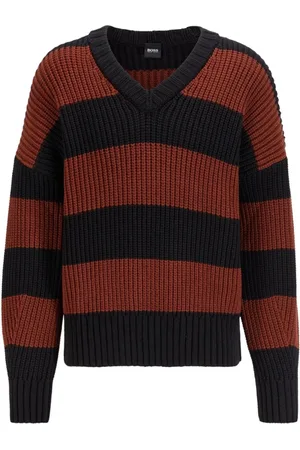 HUGO BOSS Heren, Truien, Rood, Maat: L Katoen