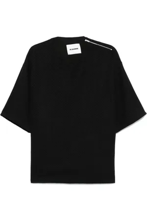 Jil Sander Heren, Tops, Zwart, Maat: L Katoen