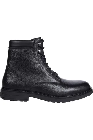 Tommy Hilfiger Heren, Schoenen, Zwart, Maat: 43 EU Leer