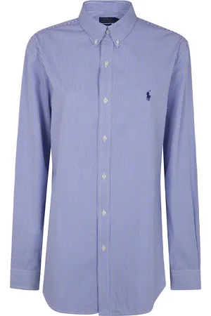 Ralph Lauren Heren, Overhemden, Blauw, Maat: L Katoen