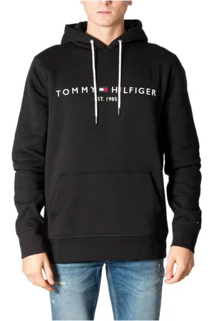 Tommy Hilfiger Heren, Sweatshirts & Hoodies, Zwart, Maat: M Katoen