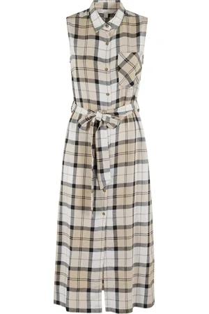 Barbour Dames, Jurken, Veelkleurig, Maat: M Linnen
