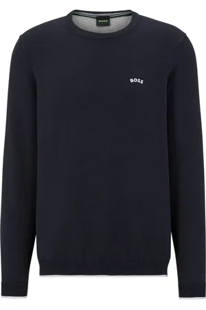 HUGO BOSS Heren, Truien, Blauw, Maat: 2XL Katoen