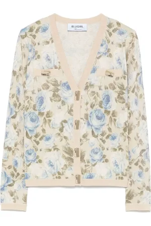 Blugirl Dames, Truien, Veelkleurig, Maat: M Viscose