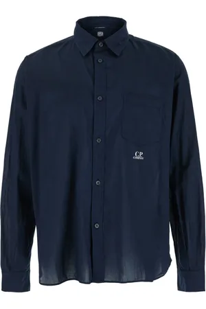 C.P. Company Heren, Overhemden, Blauw, Maat: L Katoen