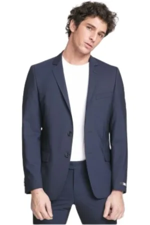 Karl Lagerfeld Heren, Pakken, Blauw, Maat: XL Wol