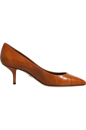Dolce & Gabbana Dames, Schoenen, Bruin, Maat: 36 EU Leer