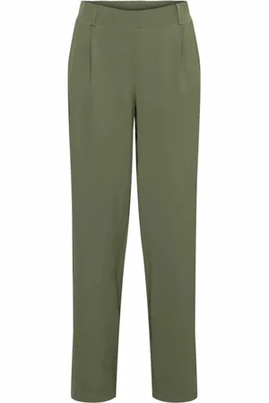 &Co Woman Dames, Broeken, Groen, Maat: XS Poliester