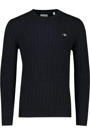 GANT Heren, Truien, Blauw, Maat: 3XL
