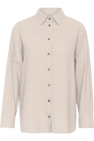 INWEAR Dames, Blouses & Shirts, , Maat: L Linnen