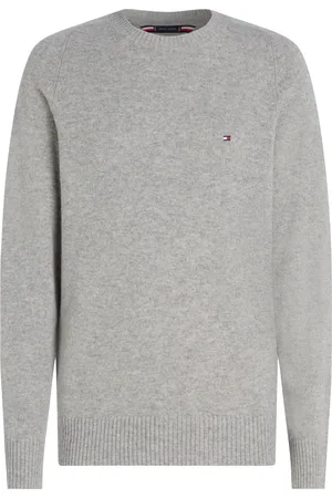 Tommy Hilfiger Heren, Truien, Grijs, Maat: M Wol