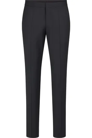 HUGO BOSS Heren, Broeken, Zwart, Maat: 2XL Wol