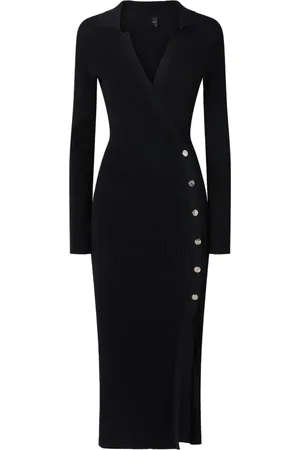 Pinko Dames, Jurken, Zwart, Maat: L Viscose