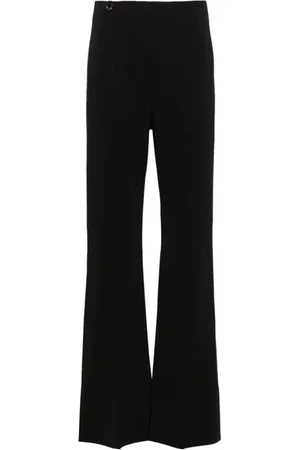 Jacquemus Dames, Broeken, Zwart, Maat: XS Leer