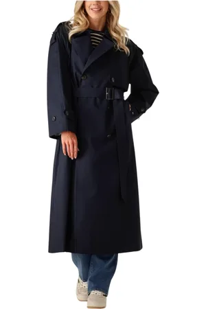 Tommy Hilfiger Dames, Mantels, Blauw, Maat: S Katoen