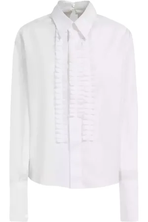 Marni Dames, Blouses & Shirts, Wit, Maat: 2XS Katoen