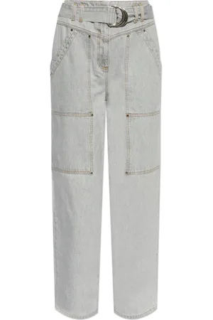 IRO Dames, Jeans, Grijs, Maat: XL Katoen