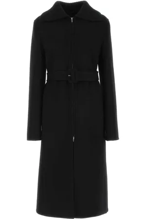 Jil Sander Dames, Mantels, Zwart, Maat: S Wol