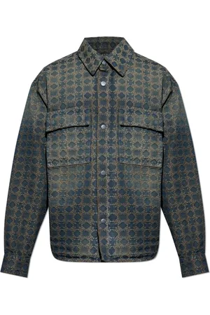 AMIRI Heren, Jassen, Blauw, Maat: XL Katoen