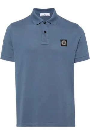 Stone Island Heren, Tops, Blauw, Maat: M Katoen