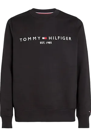 Tommy Hilfiger Heren, Sweatshirts & Hoodies, Zwart, Maat: M Katoen