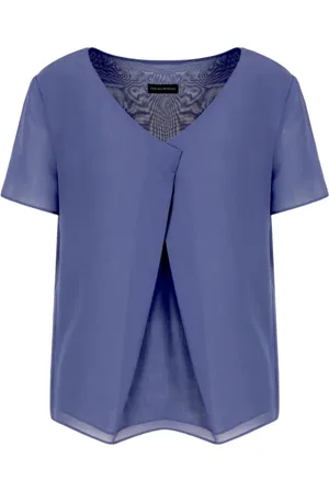 Emporio Armani Dames, Blouses & Shirts, Blauw, Maat: XS