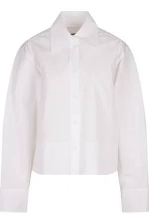 Jil Sander Dames, Blouses & Shirts, Wit, Maat: S Katoen