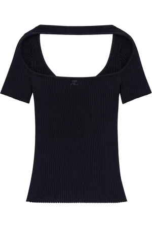 Courrèges Dames, Tops, Zwart, Maat: M Viscose