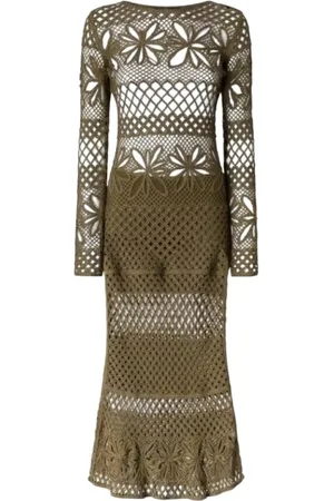 Pinko Dames, Jurken, Groen, Maat: M
