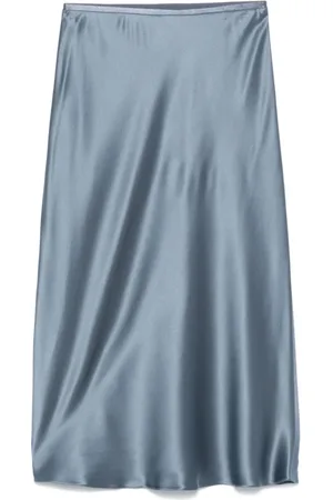 Max Mara Dames, Rokken, Blauw, Maat: XL Zijde